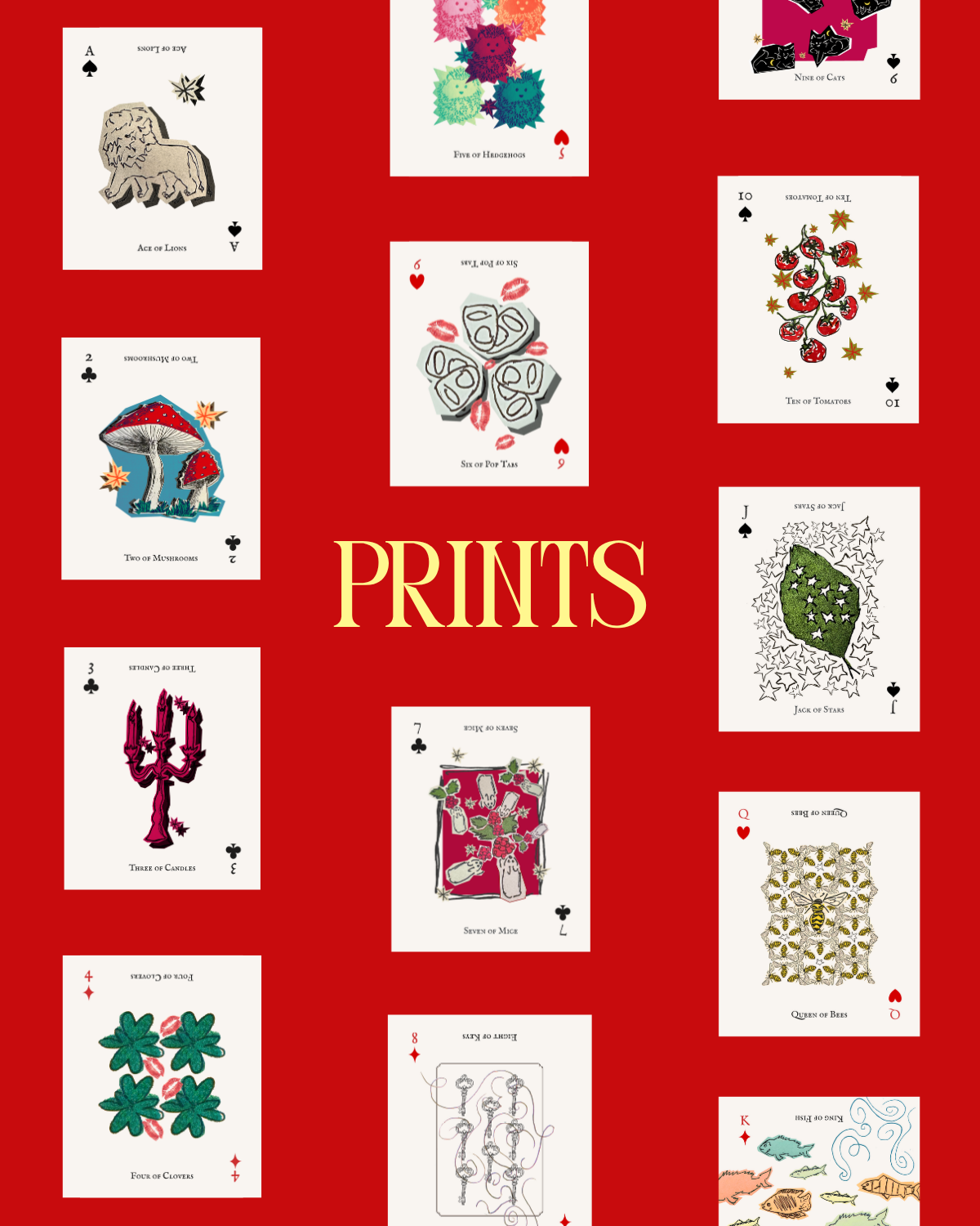 Three of Candles Print