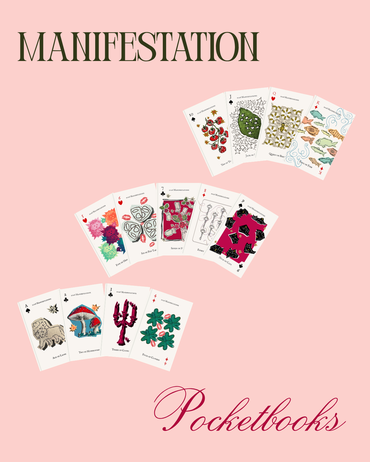 Four of Clovers 2026 Manifestation Pocket Notebook
