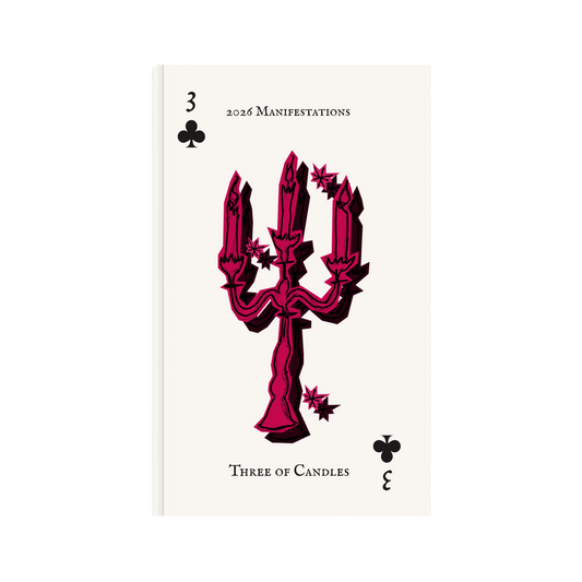 Three of Candles 2026 Manifestation Pocket Notebook