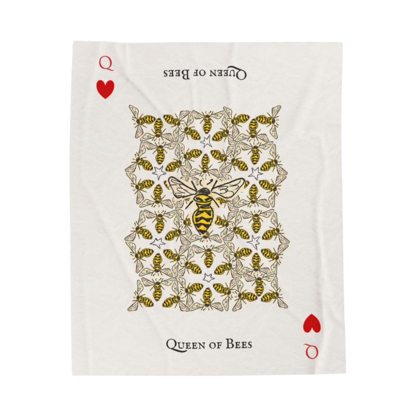 Queen of Bees Velveteen Plush Blanket