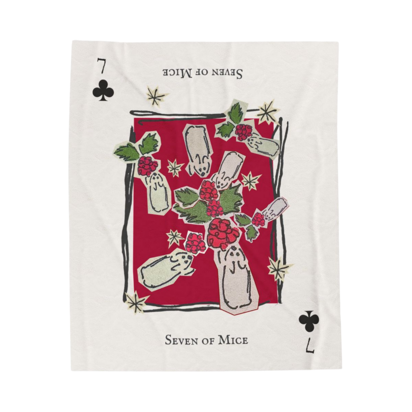 Seven of Mice Velveteen Plush Blanket