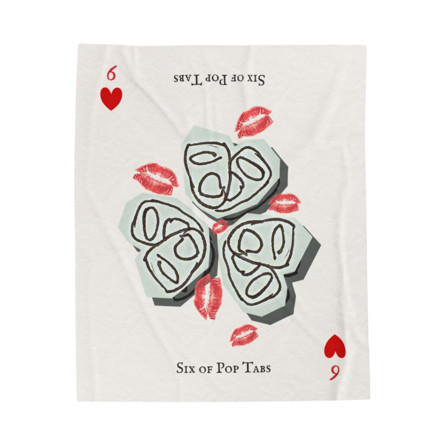 Six of Pop Tabs Velveteen Plush Blanket