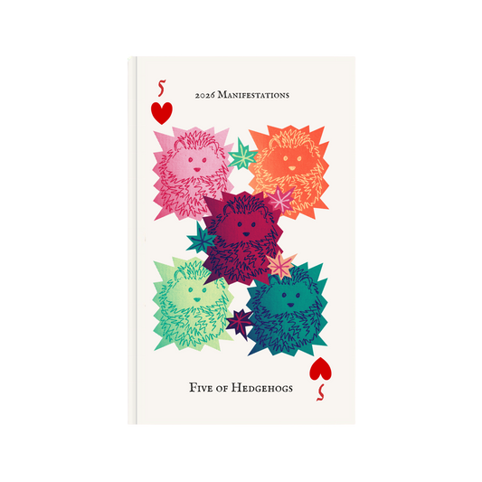 Five of Hedgehogs 2026 Manifestation Pocket Notebook