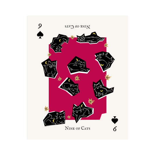 Nine of Cats Print