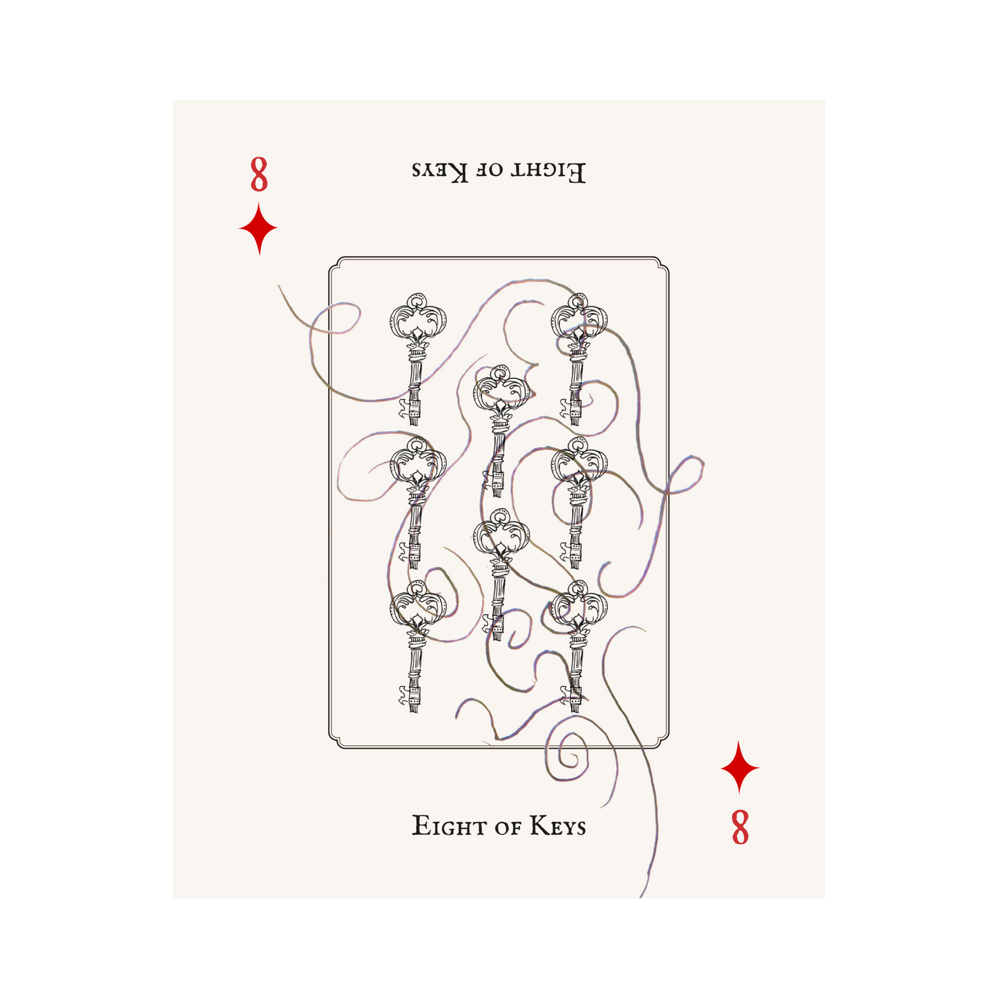 Eight of Keys Print