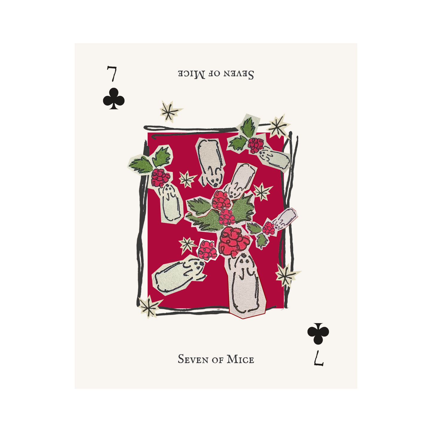 Seven of Mice Print