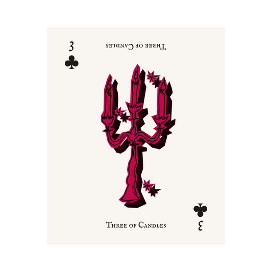 Three of Candles Print
