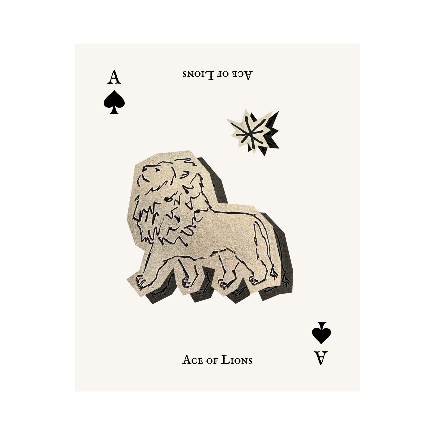 Ace of Lions Print