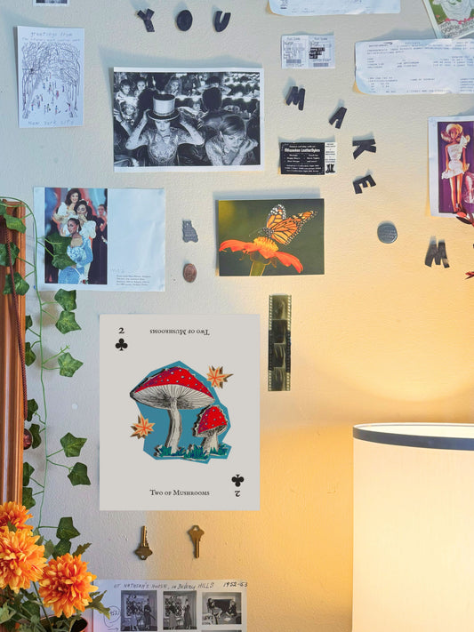 Two of Mushrooms Print